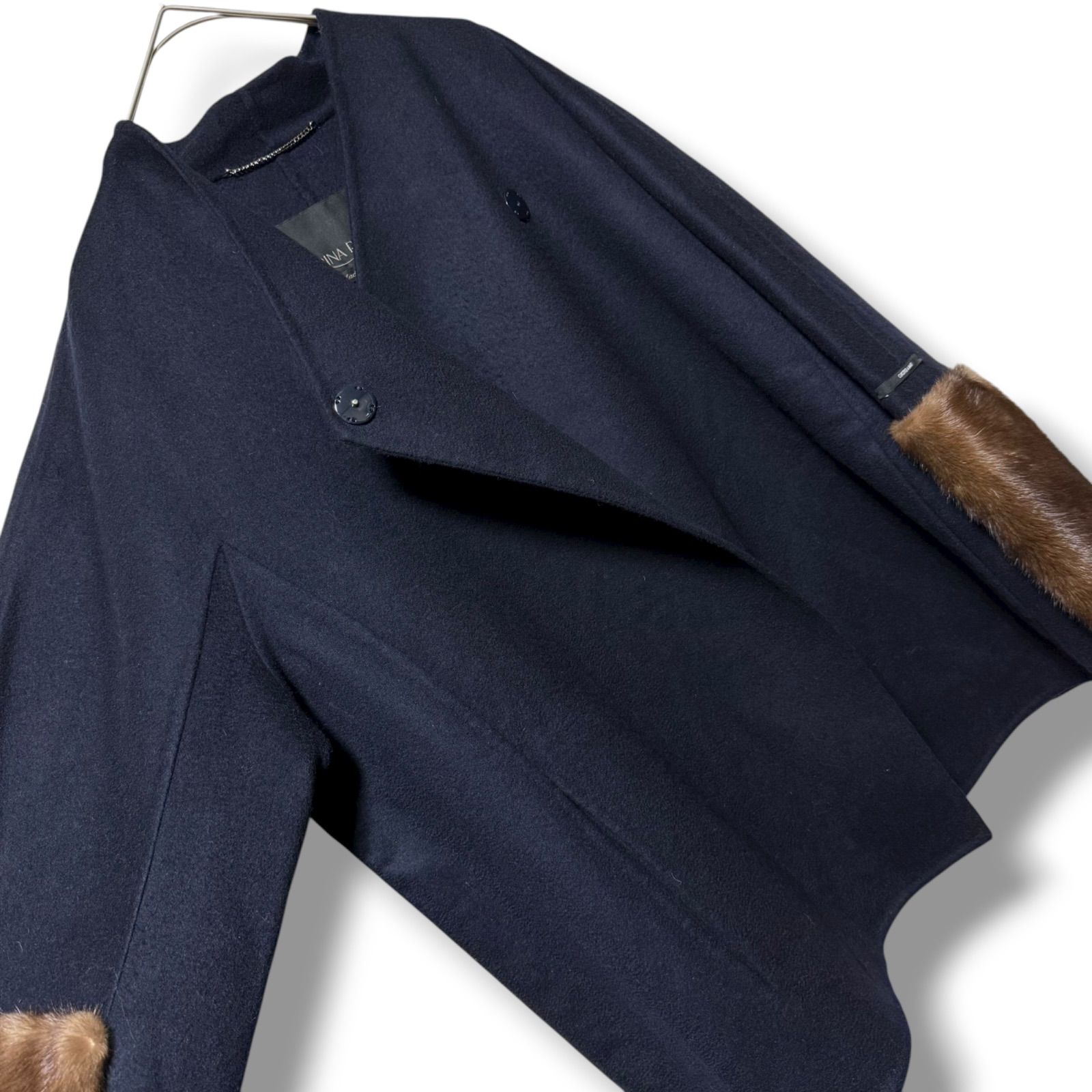 高級ミンクファー×最高峰クチートアマーノ MaxMara バージンウール100