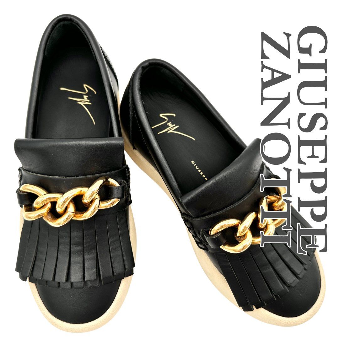 GIUSEPPEZANOTTI革靴 □希少 新品級□ GIUSEPPE ZANOTTI スニーカー スリッポン 本革