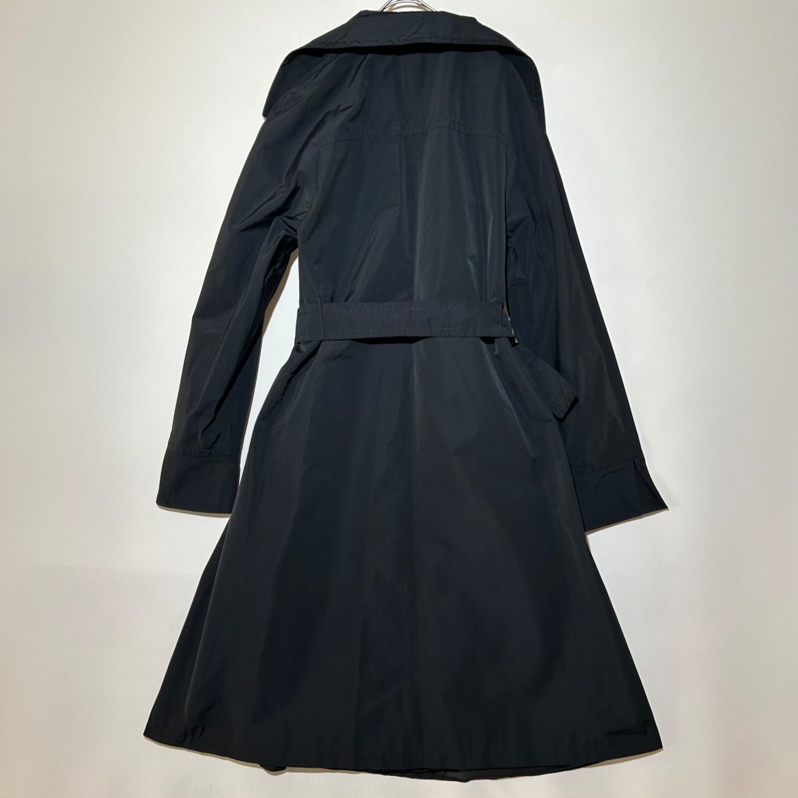 マックスマーラ Max Mara 白タグ ブラック クロ トレンチコート 大きい