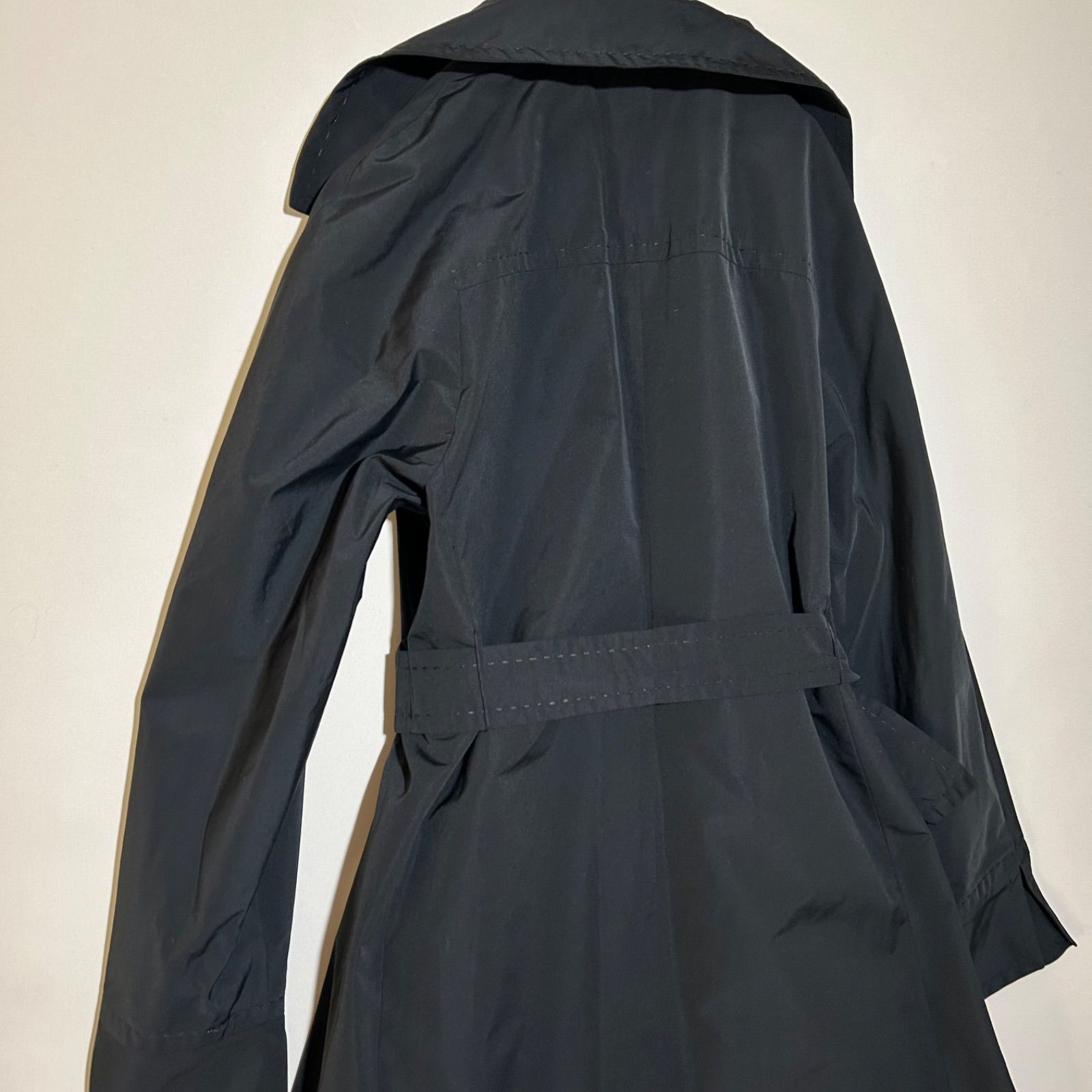 マックスマーラ Max Mara 白タグ ブラック クロ トレンチコート 大きい