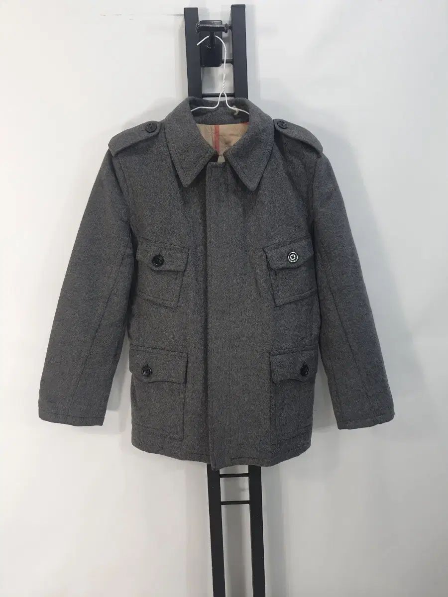 バーバリー キッズ ウール コート ジャケット グレー チルドレン 12 y 150 cm