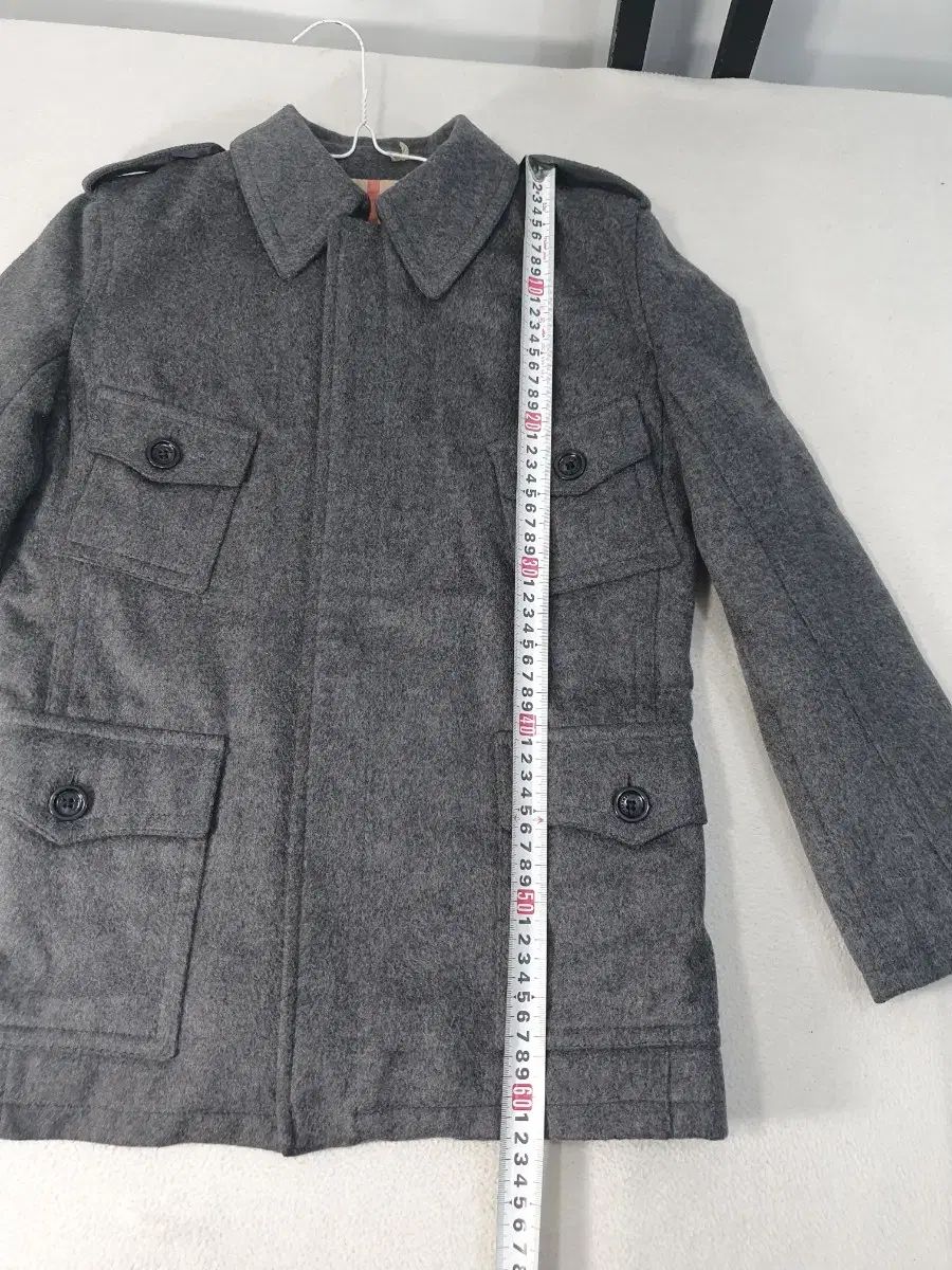 BURBERRY】バーバリー グレー ウールコート 100cm ルイルエブティック