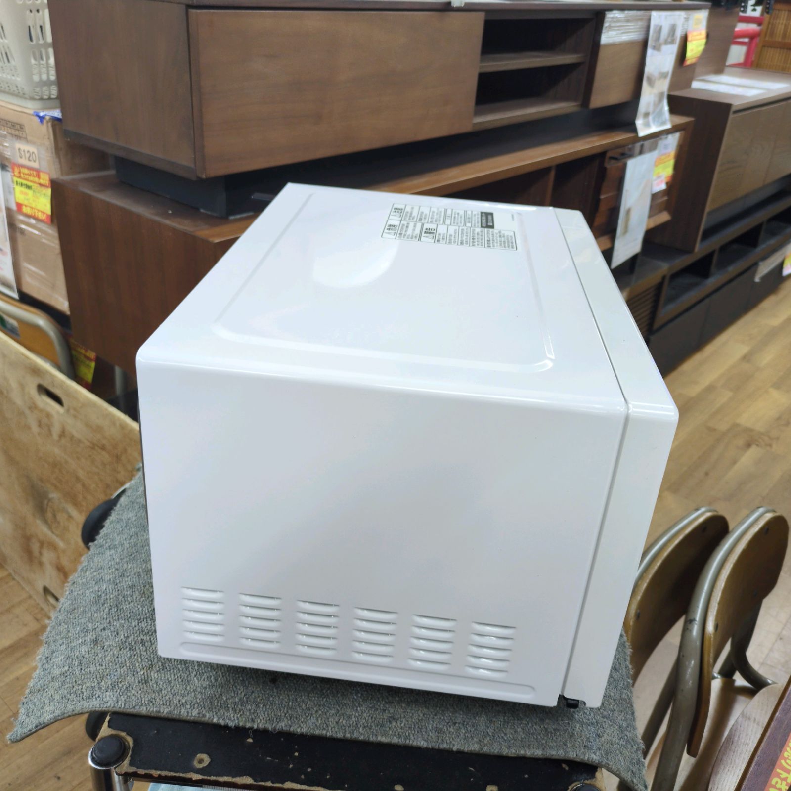 フラット電子レンジ