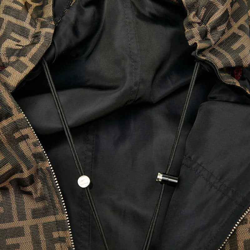  フェンディ ズッカ パーカー リバーシブル サイズ 42 ベージュ ブラウン コットン レディース FENDI 1 0237935 その他 その他