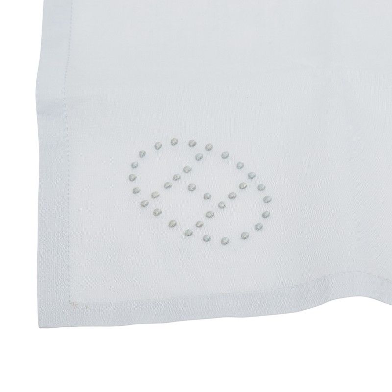 エルメス Hロゴ 刺繍 ライトブルー コットン レディース HERMES 1-0238112