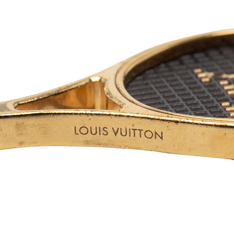  ルイ ヴィトン ビジューサック LVサーブ キーホルダー キーリング M 00839 ゴールド ブラック ベージュ メッキ レディース LOUIS VUITTON 1 0239019 その他 小物