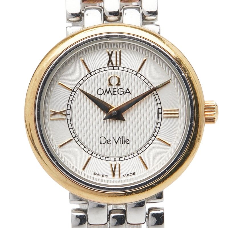 オメガ デビル シルバー ゴールド ステンレススチール メッキ レディース OMEGA 1 0239199