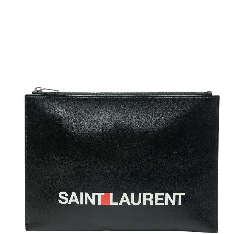 サンローラン ロゴ クラッチバッグ セカンドバッグ ブラック マルチ レザー レディース SAINT LAURENT 214-39284