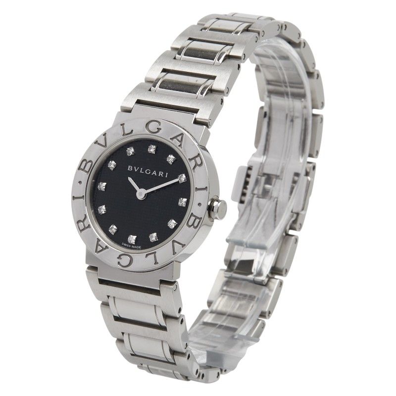 ブルガリ ブルガリブルガリ 12 Pダイヤ BBL 26 S ステンレススチール レディース BVLGARI 1-0239445