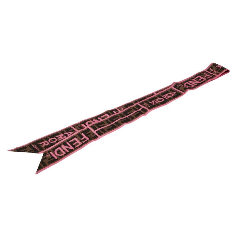 フェンディ ロゴ ズッカ ラッピー ブラウン ピンク レディース FENDI 1-0239869