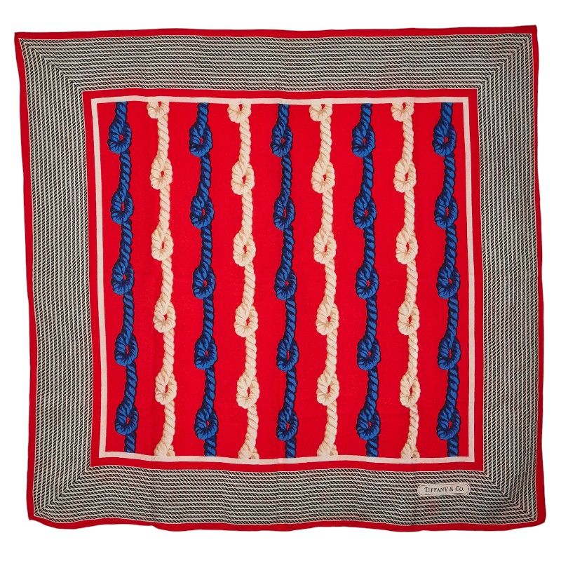 ティファニー レッド マルチ シルク レディース TIFFANY-Co. 1-0239892