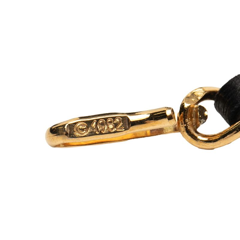  シャネル ココマーク チェーン ベルト ゴールド ブラック メッキ レザー レディース CHANEL 1 0240086 ベルト 小物