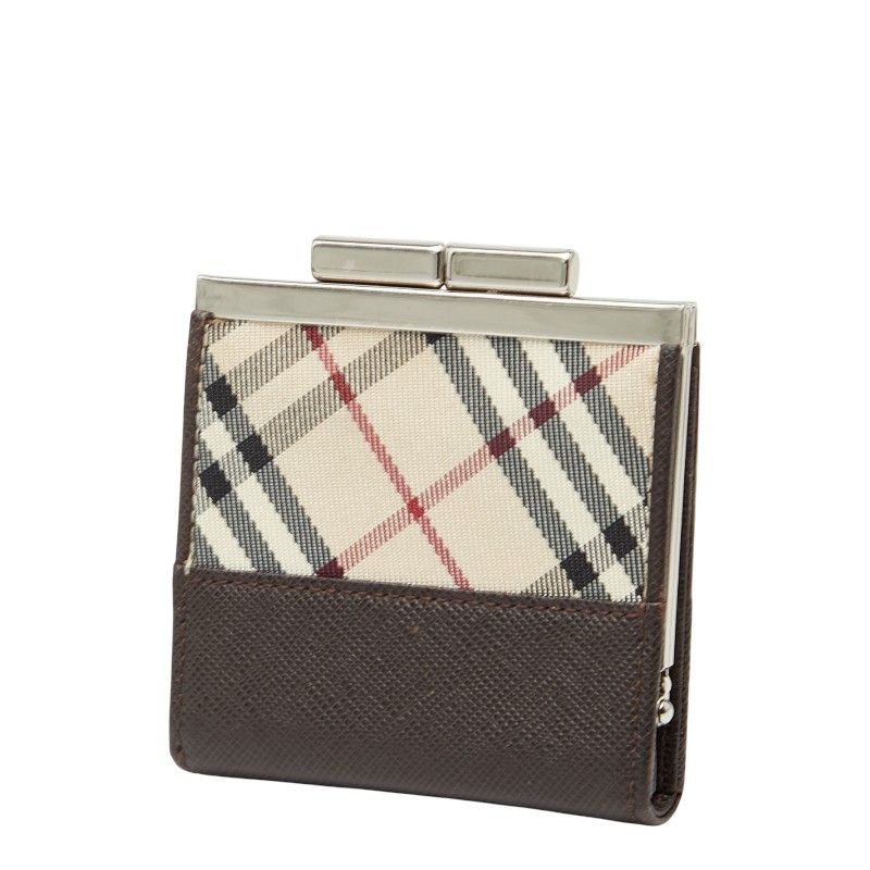 バーバリー ノバチェック ベージュ マルチ キャンバス レザー レディース 1-0240109