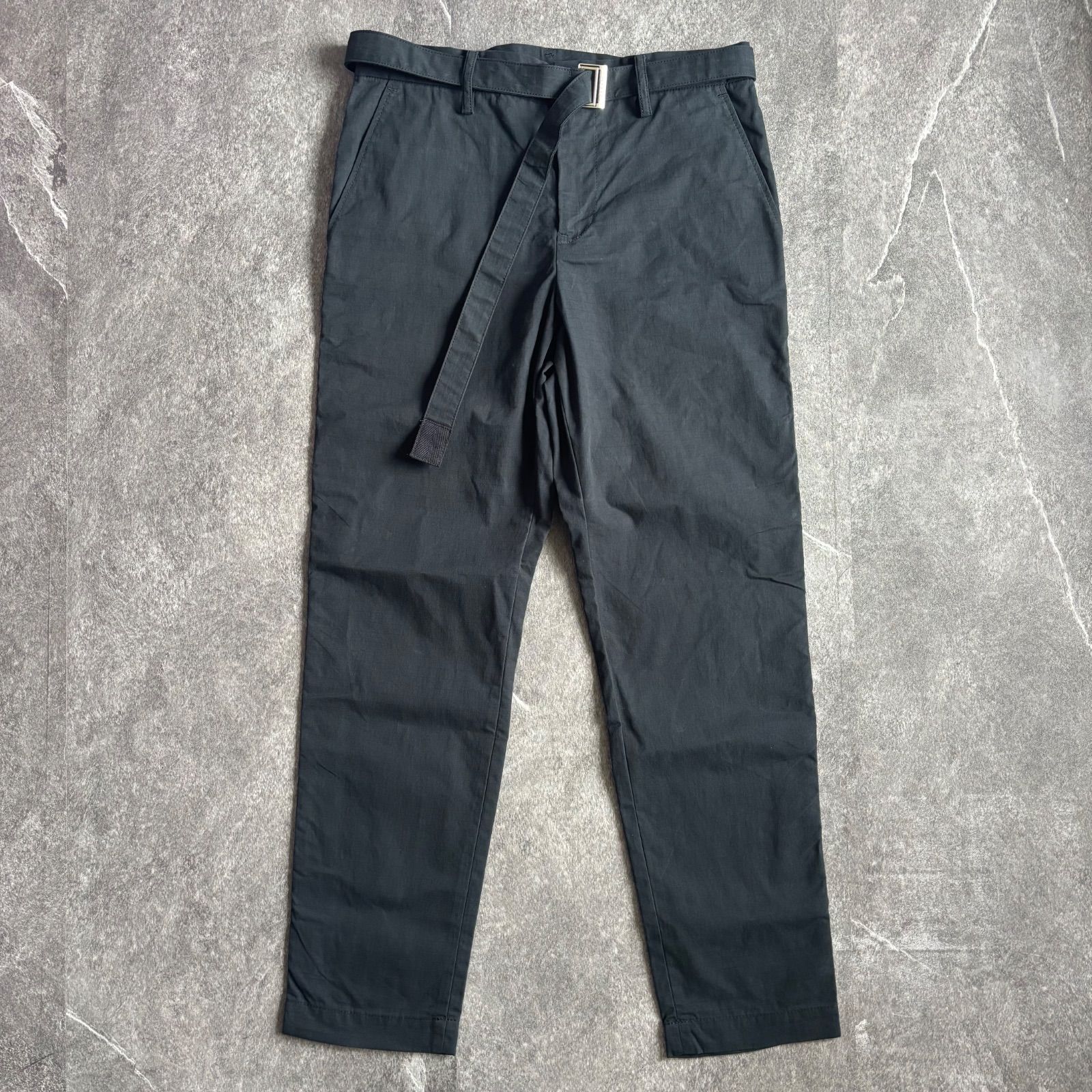 新品 サカイ sacai 2023AW メルトンパンツ 0 ブラック 新品 サカイ sacai 2023AW メルトンパンツ 0 ブラック