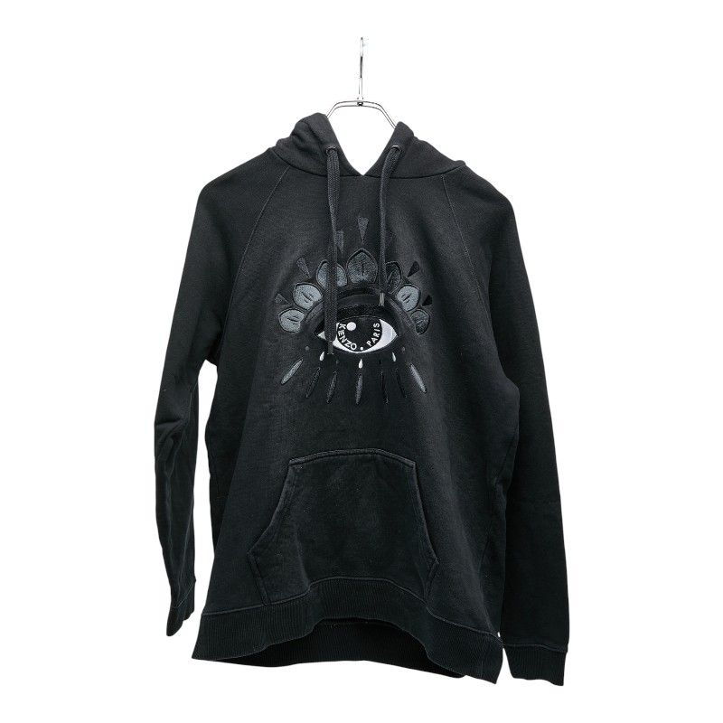 ケンゾー Eye Relaxed Hoodie パーカー プルオーバー サイズ M F762SW8834XC ブラック コットン メンズ KENZO 1-0241166