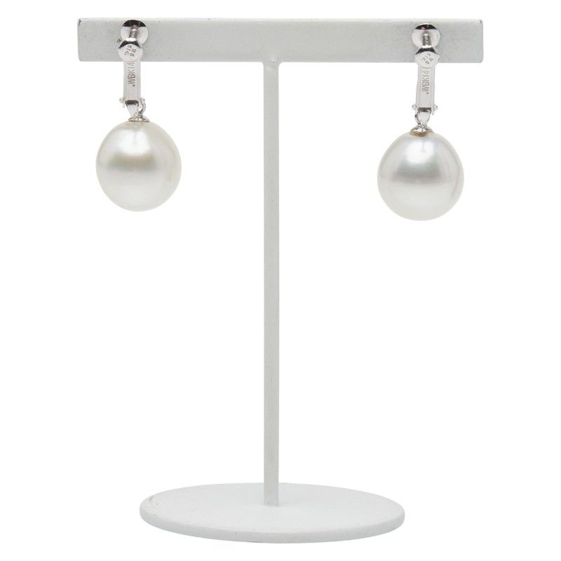  K 14 WG ホワイトゴールド レディース 1-0242282 イヤリング アクセサリー