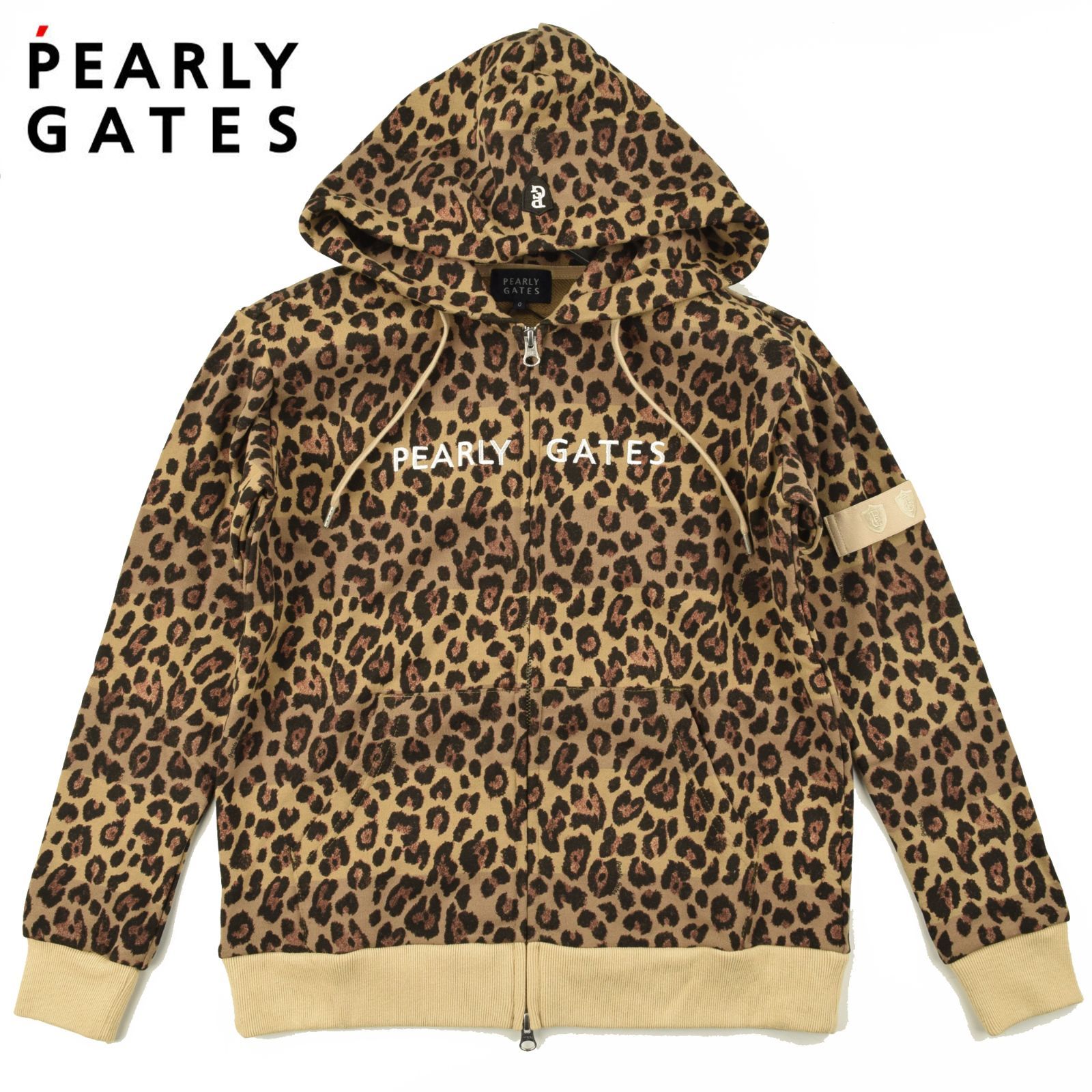 サイズ：0・S・新品】パーリーゲイツ 日本製 レオパード柄 スウェット