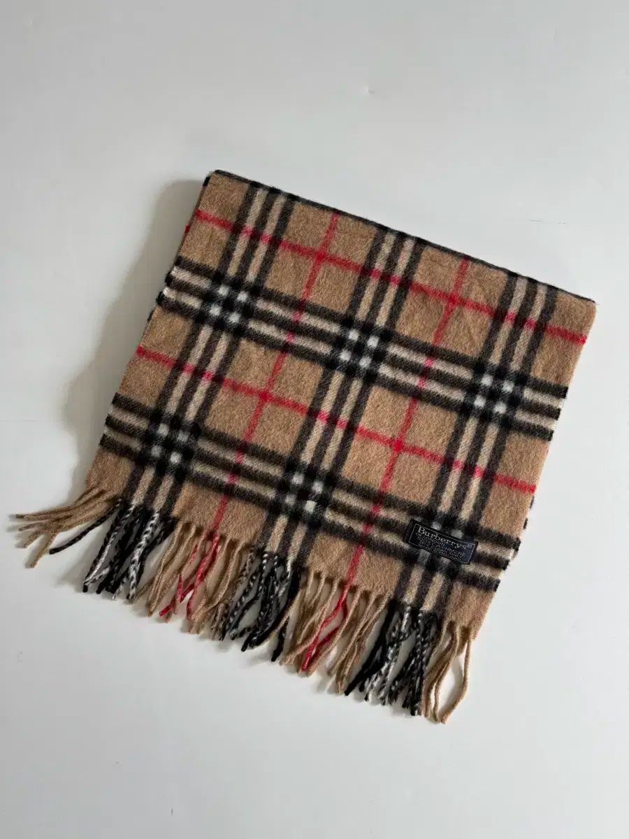 未使用級 バーバリー Burberry カシミヤ100% ノバチェック マフラー