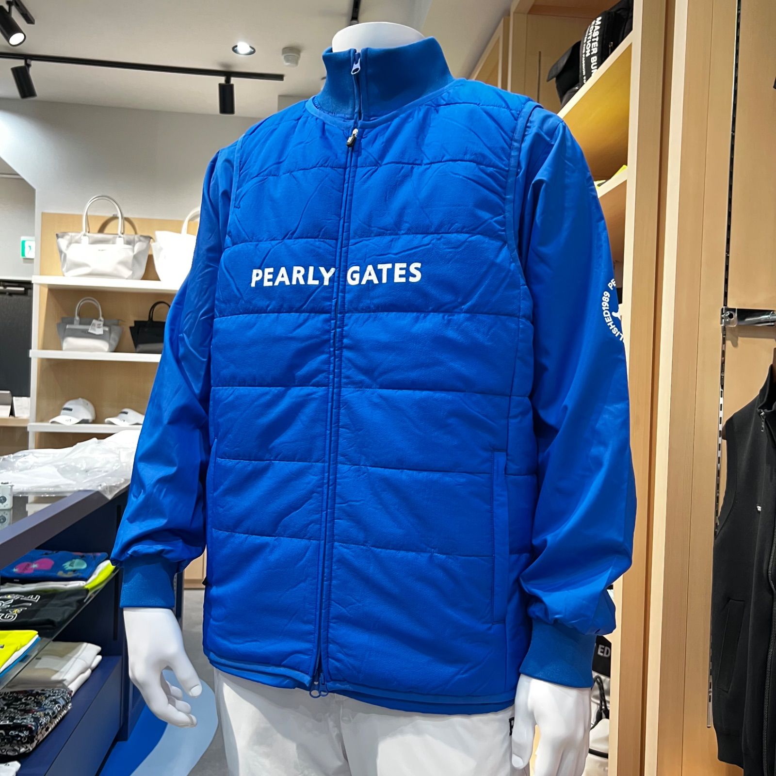 PEARLY GATES PGisPGNyリップストップ_タフレックス サーモトロン中綿ツインブルゾン サイズ６