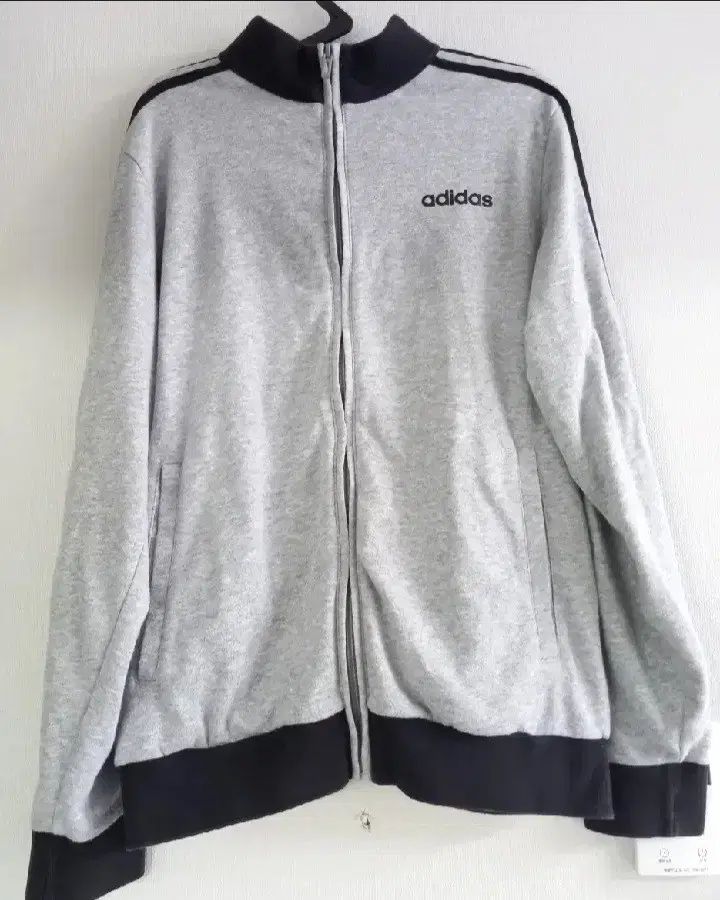 adidas グレー ブラック トラックジャージ ジャージ ジップアップジャージ 110 XXL