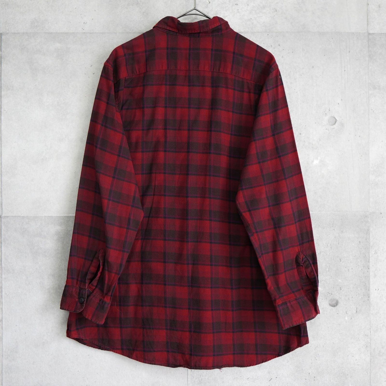 ポロ バイ ラルフローレン ネルシャツ 長袖シャツ チェック柄 レッド