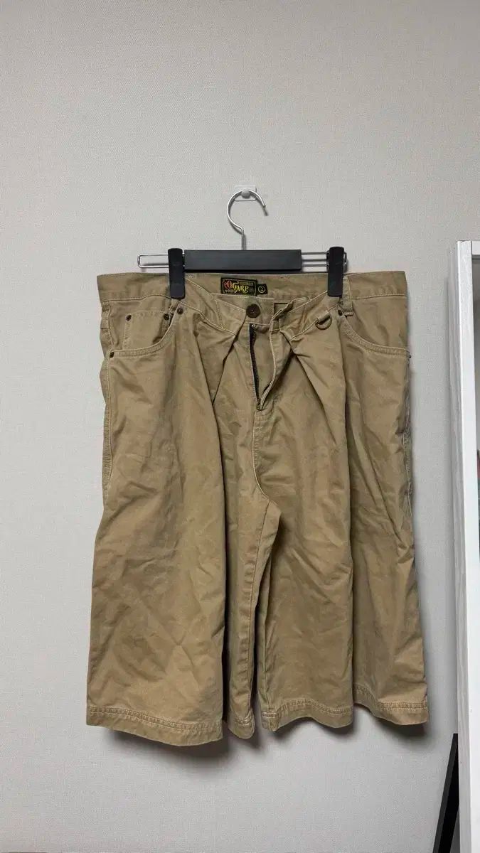 OGARP ウォッシュド コットン バミューダ パンツ ベージュ