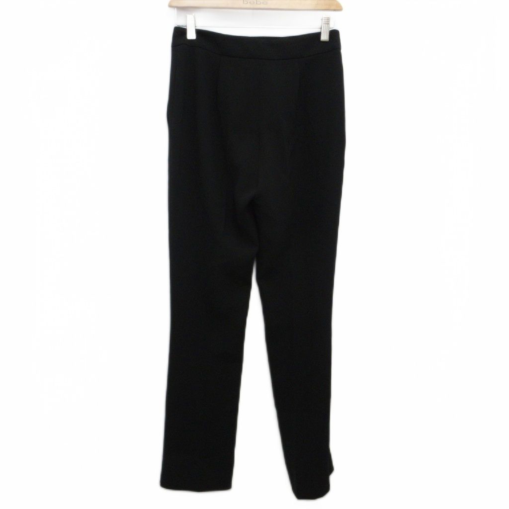 マックスマーラ MAX MARA スラックス ストレッチパンツ 白タグ 黒 ブラック 38 約M MET2