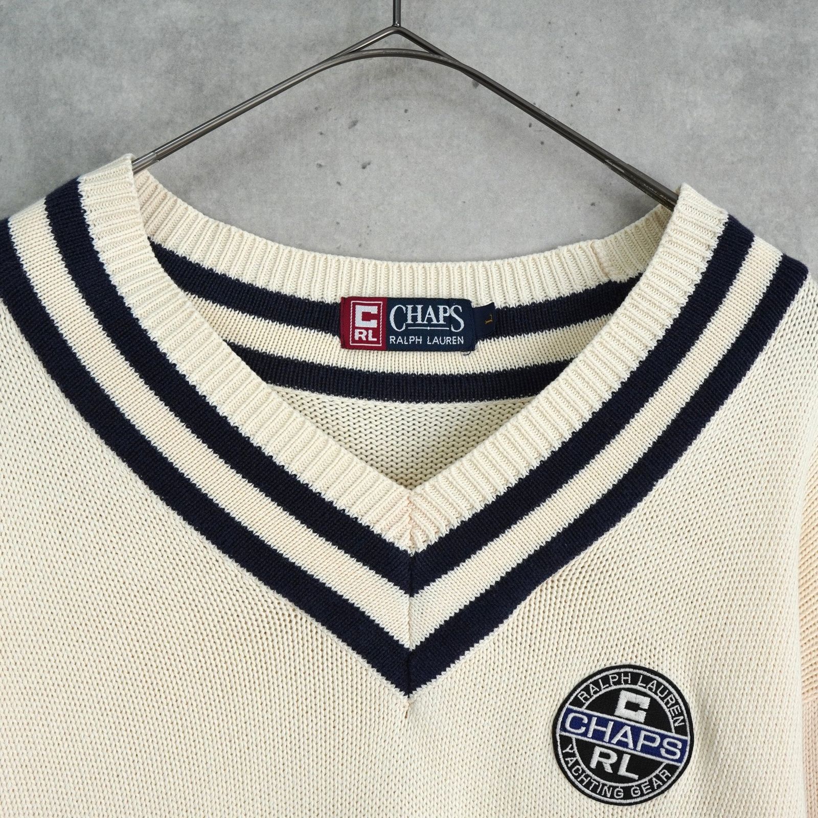 チャップス ラルフローレン チルデンニット アイボリー - メルカリ