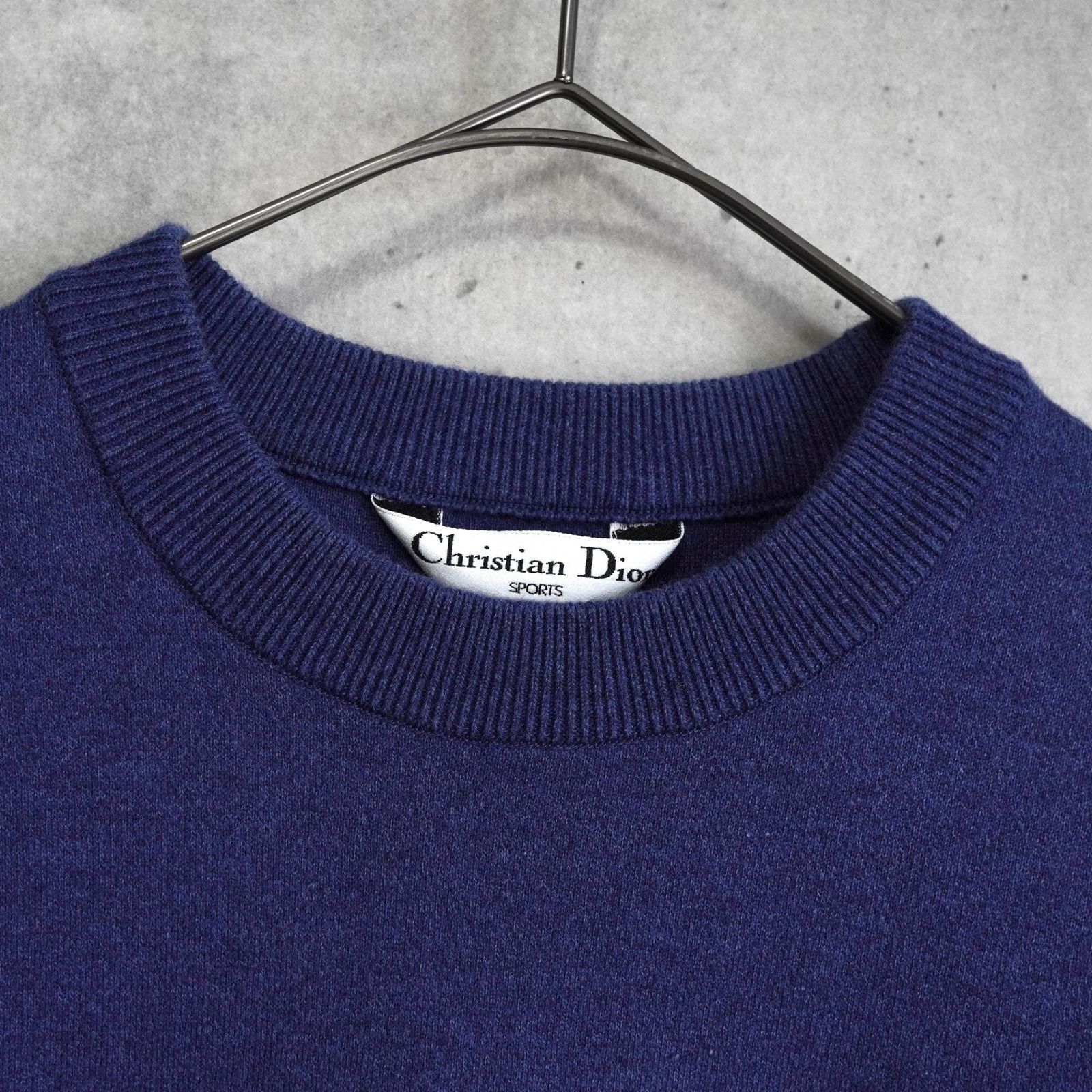 クリスチャン ディオール ヴィンテージ CD SPORTS ニット ネイビー
