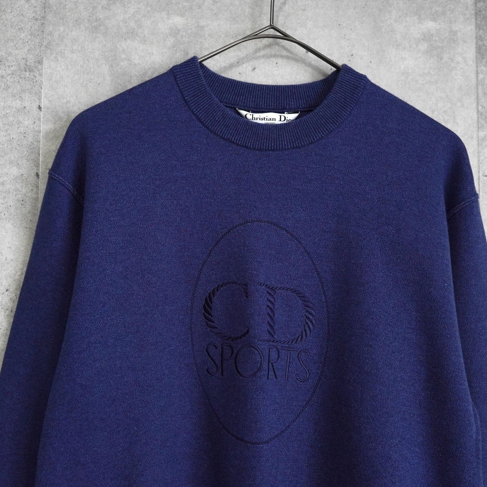 クリスチャン ディオール ヴィンテージ CD SPORTS ニット ネイビー