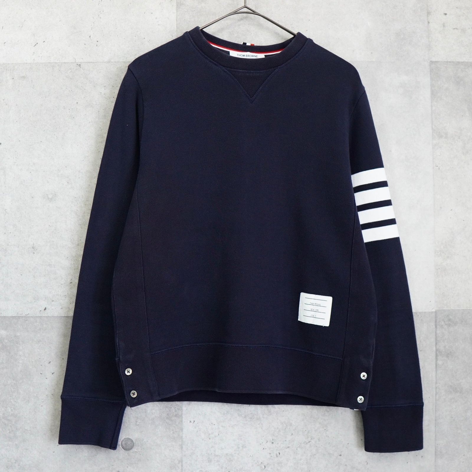 トムブラウン スウェット ネイビー - メルカリ