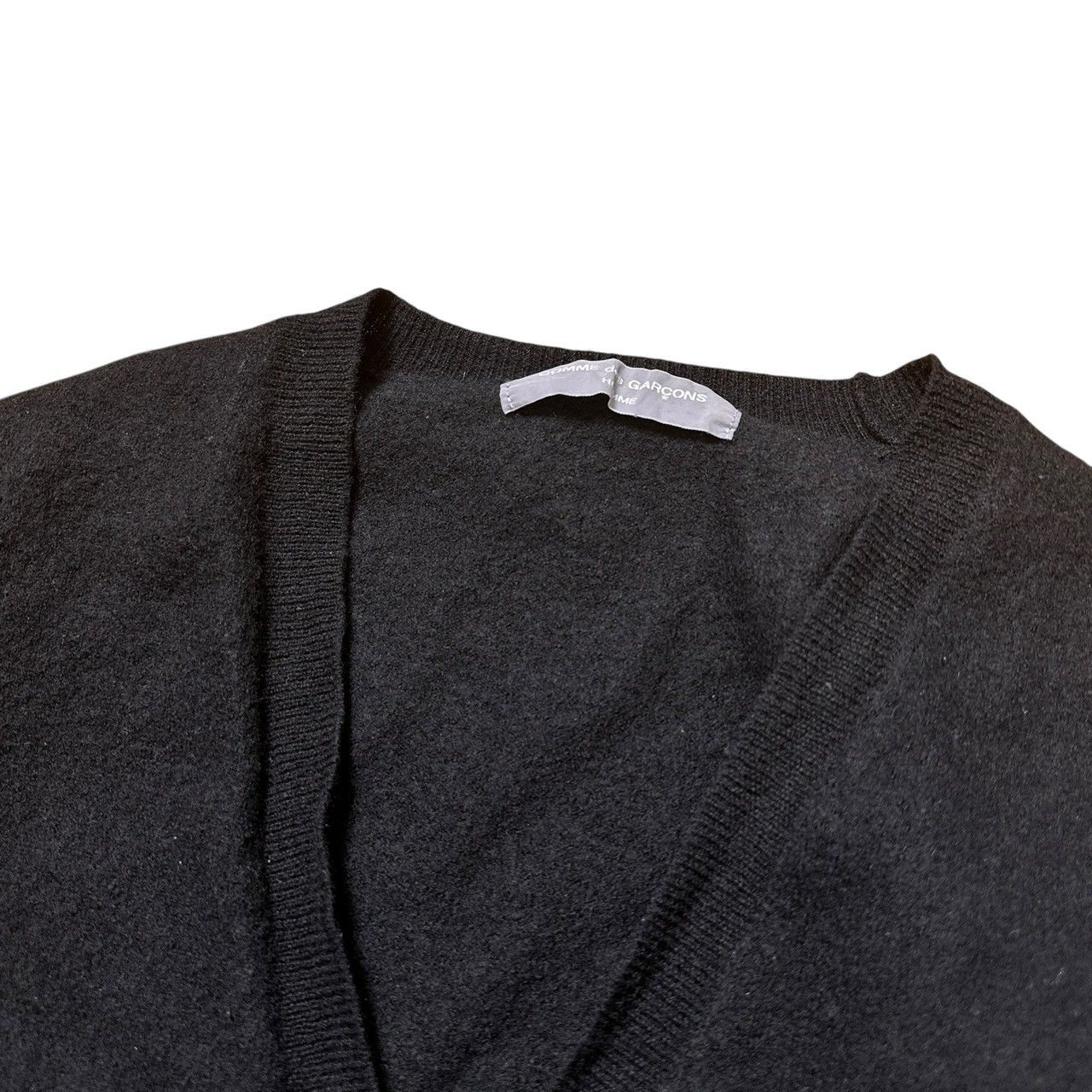 COMME des GARCONS HOMME 00s HH-N005 AD2002 milled wool Cardigan