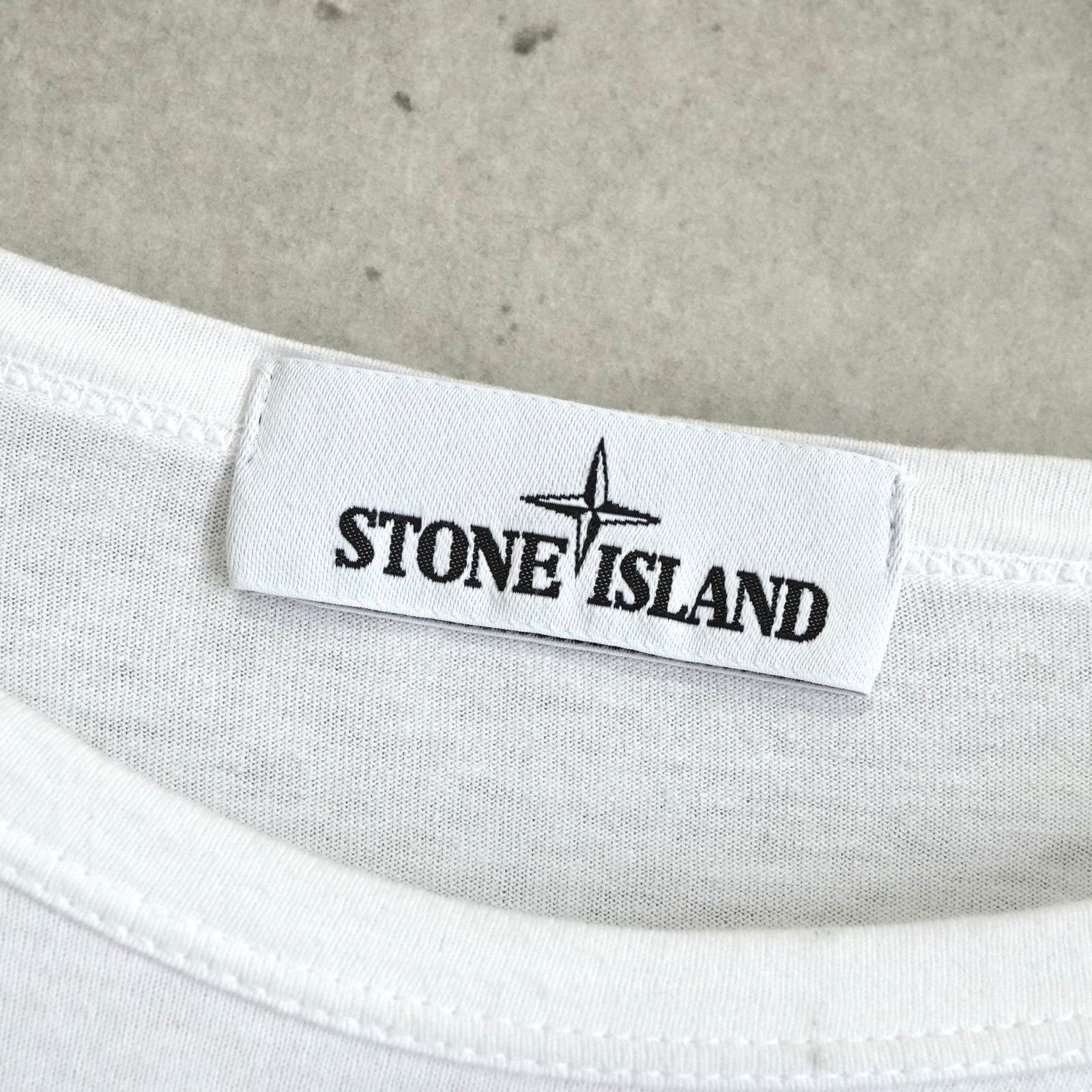 ストーンアイランド コンパスロゴ ロンT ホワイト - メルカリ