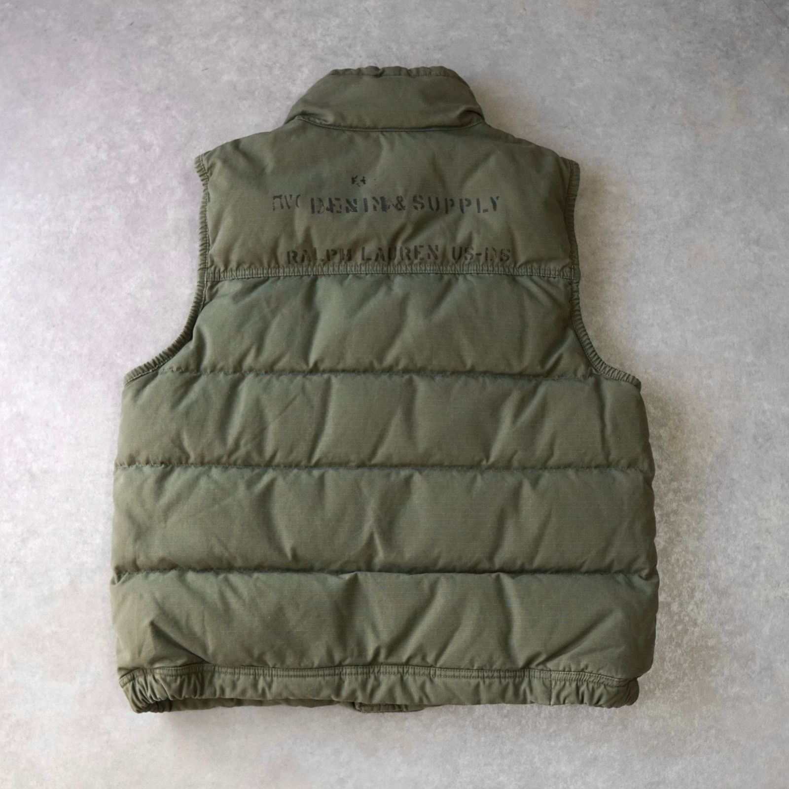 ポロ デニムアンドサプライ ラルフローレン 最高 ロゴ ダウンベスト