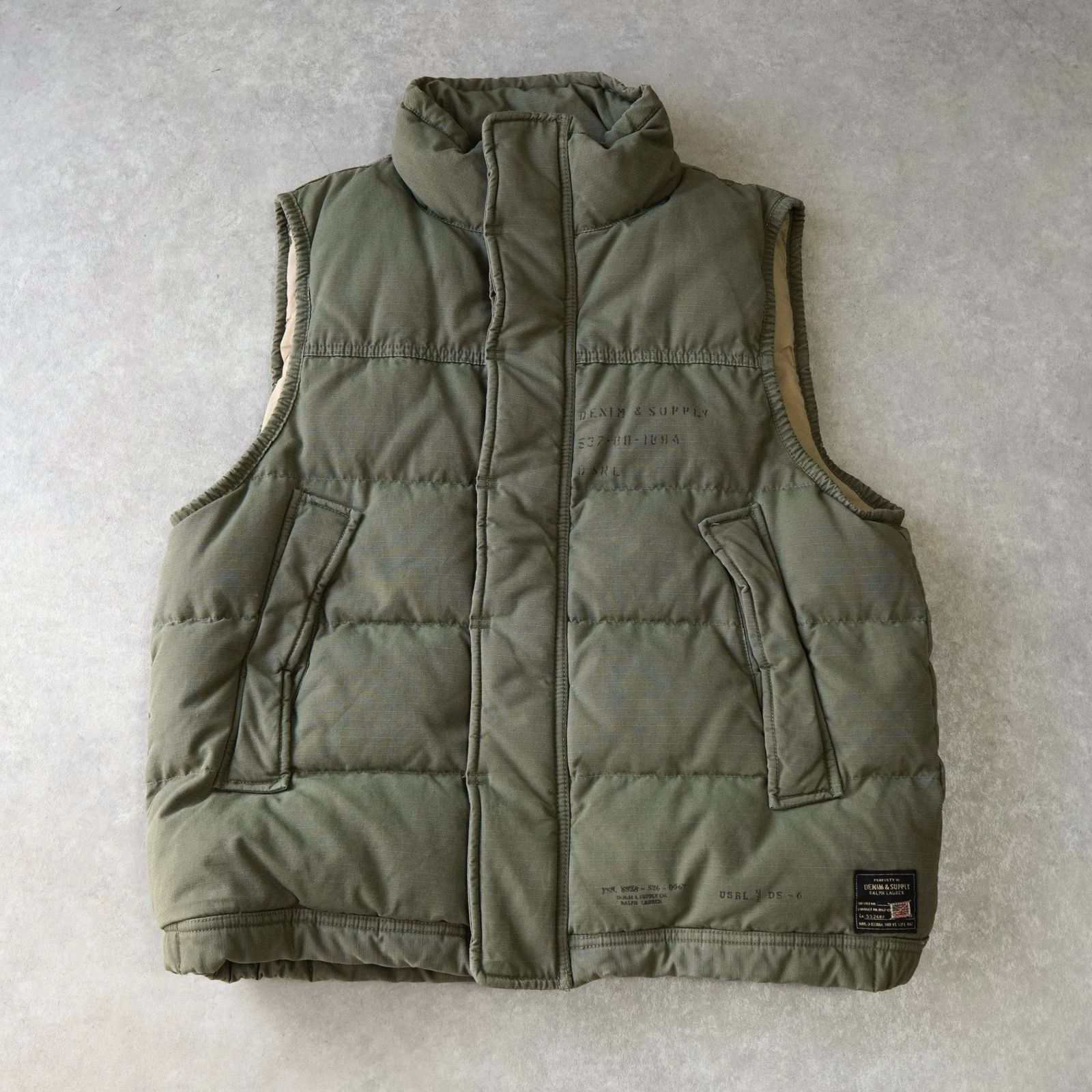新品 DENIM&SUPPLY ラルフローレン フリンジベスト XXS デニムサプライ Denim \u0026 Supply Ralph  Lauren（ダウンベスト） デニム&サプライ ダウンベスト