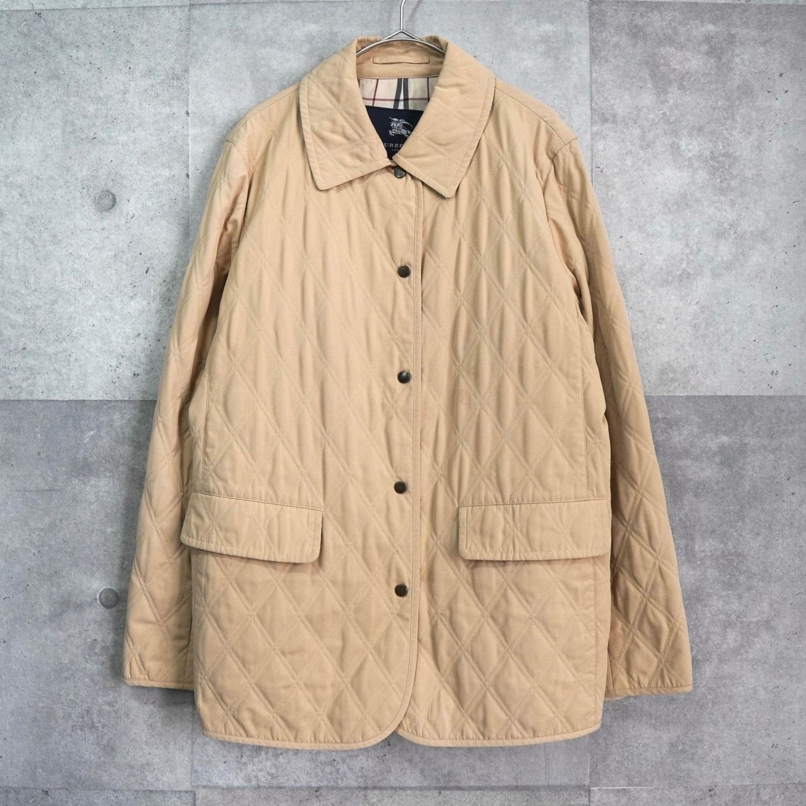バーバリー キルティングジャケット ベージュ
