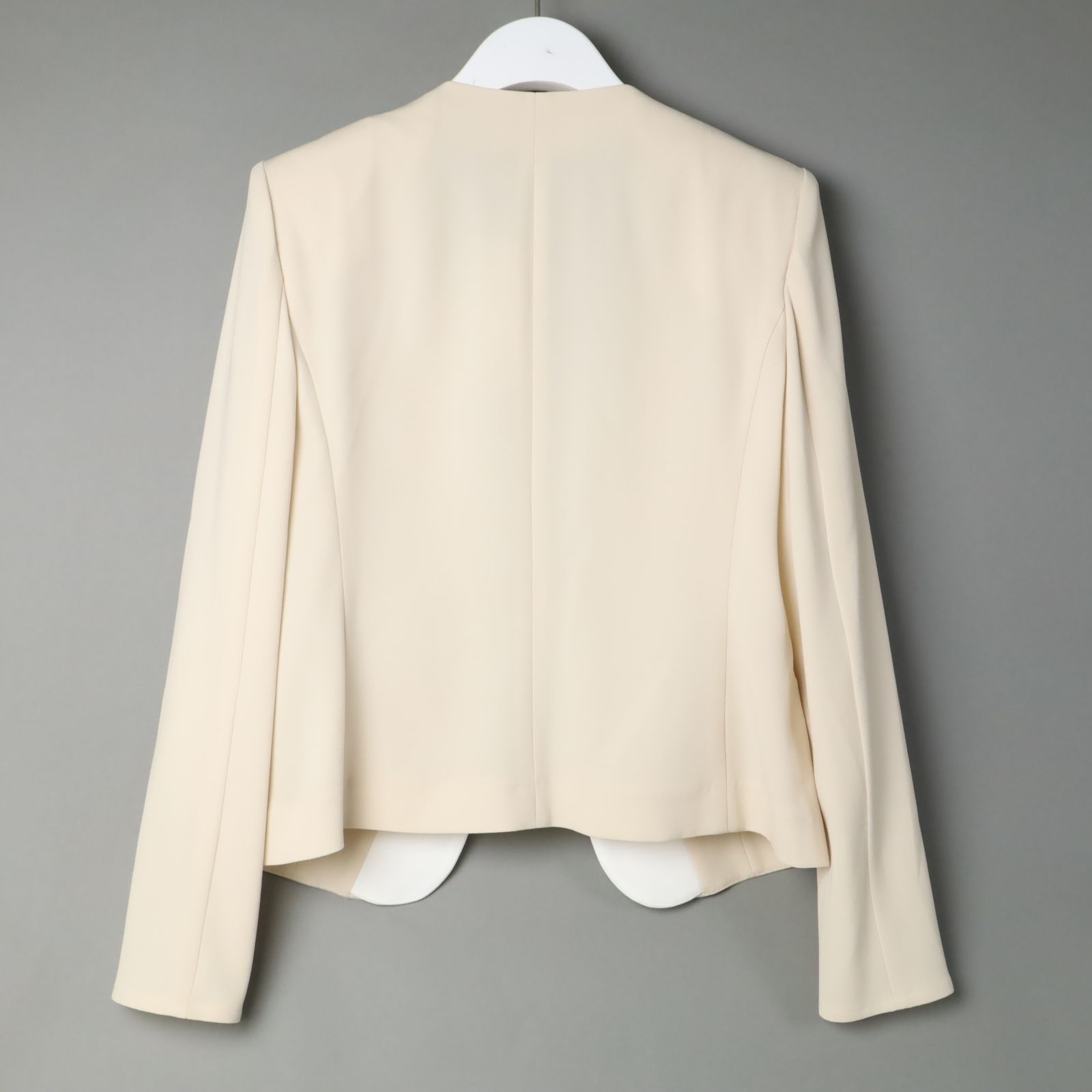 新品 BEIGE, CINDY ノーカラージャケット ベイジ, シンディ ダブル