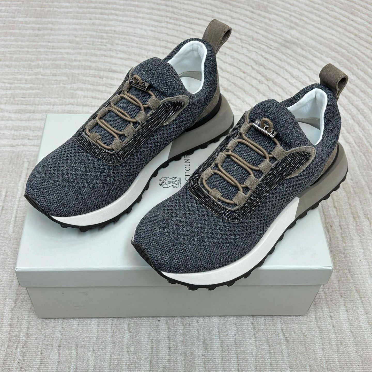 グレー22.5~24.5cm【送料無料】ブルネロクチネリ☆ レディース