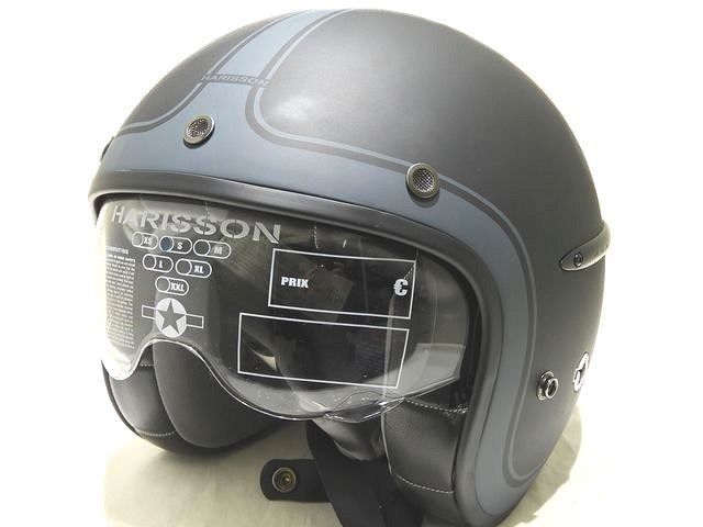 ハリソン ジェットヘルメット Sサイズ CA 112 S コルセア ブラック ヘルメット バイク Corsair 7 J