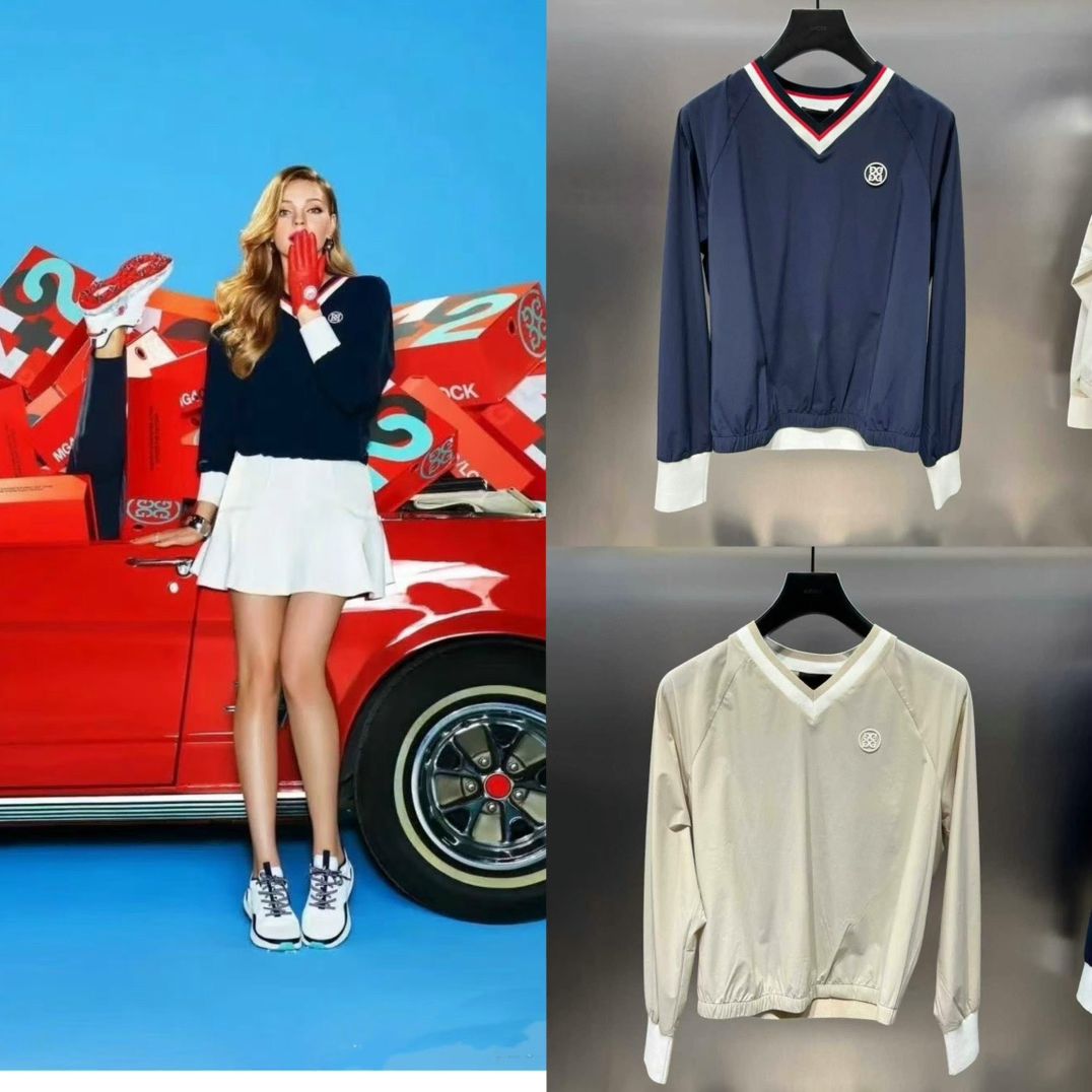 レディースゴルフLook G FORE Vネック ニット Tシャツ 2色