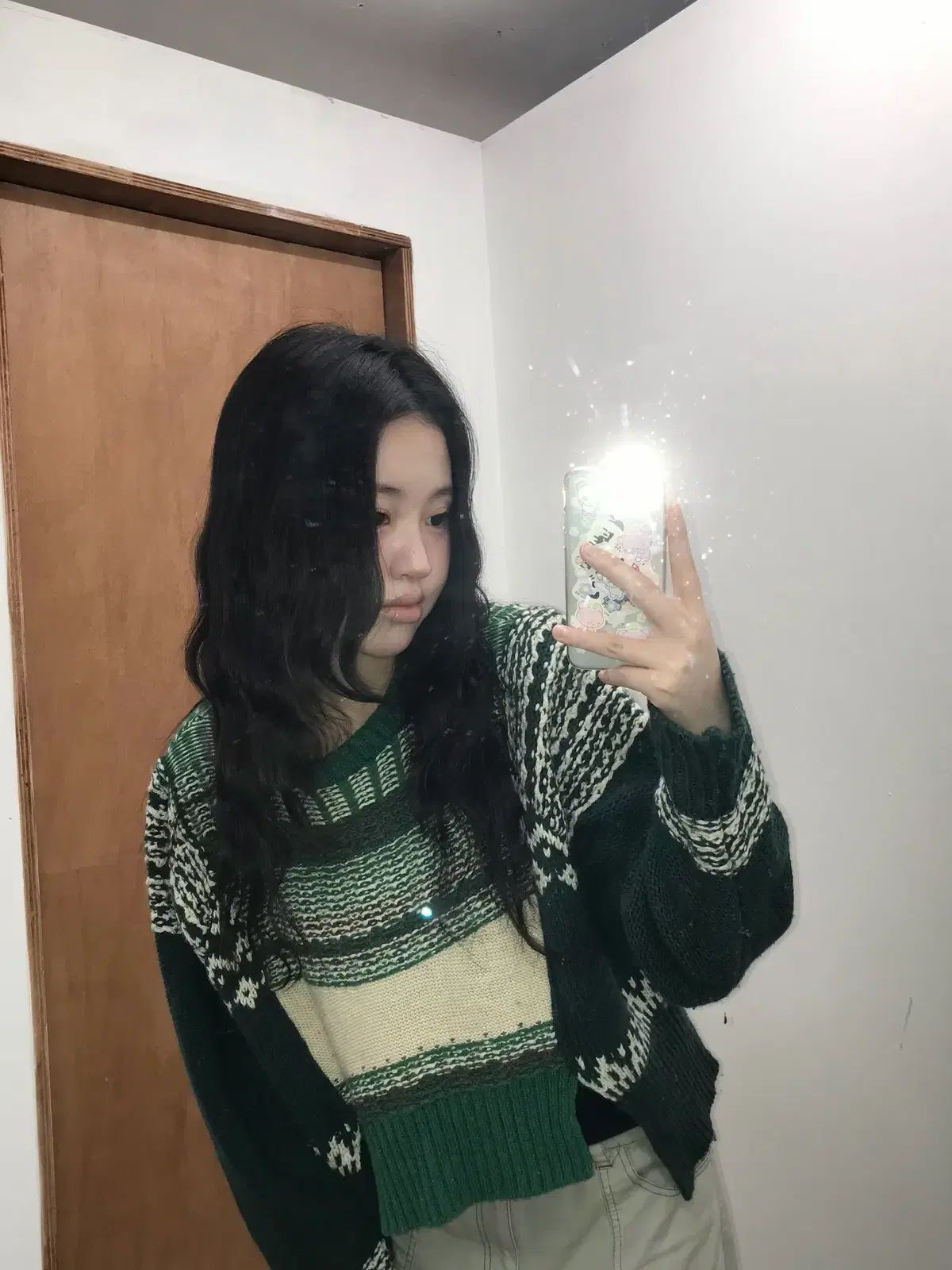 etsinta Remake Short Jaquard Knit