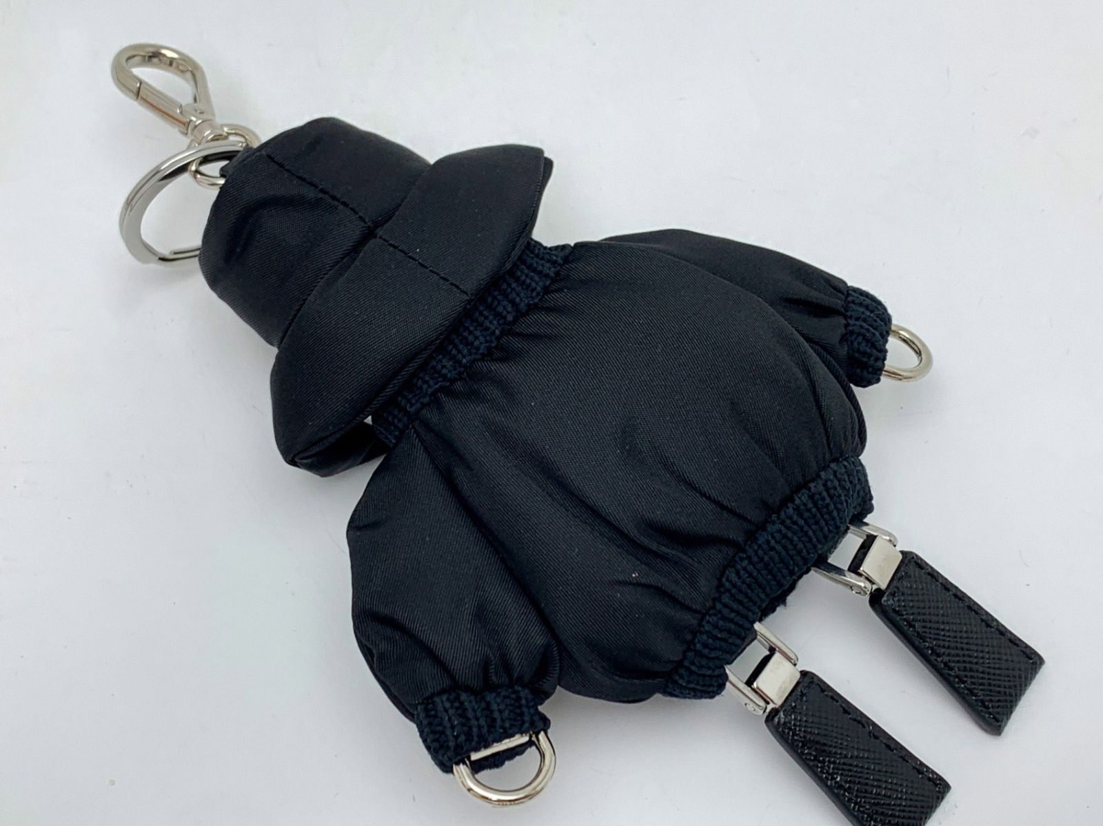 PRADA プラダ 黒 ブラック Soft robot Re-Nylon キーチェーン チャーム