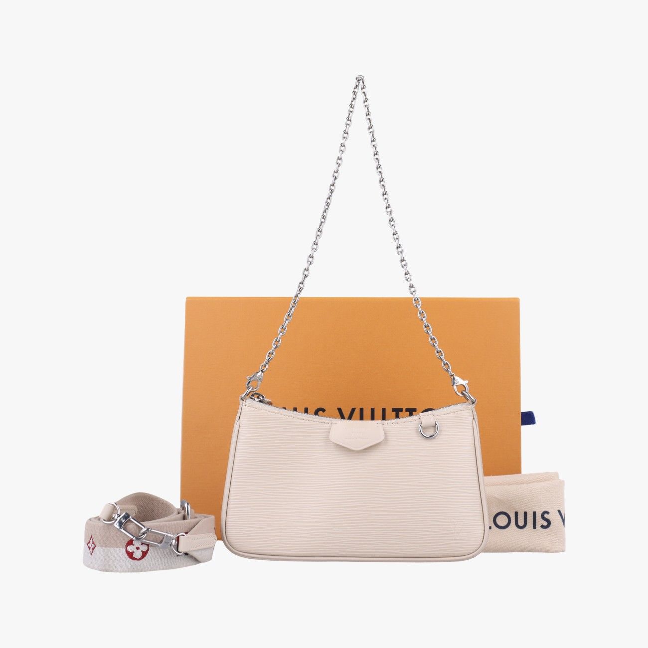 ルイヴィトンLouis Vuittonイージーポーチ クレーム エピ M80479 ICチップ