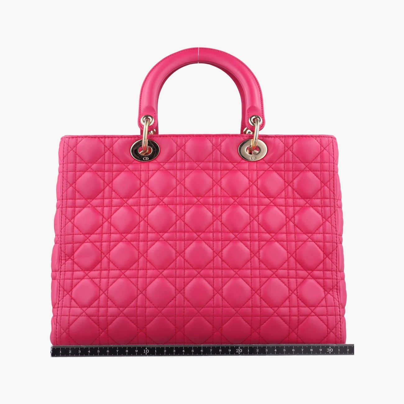 クリスチャンディオールChristian Diorレディディオール ローズ レッド ラムスキン 15-BO-0124