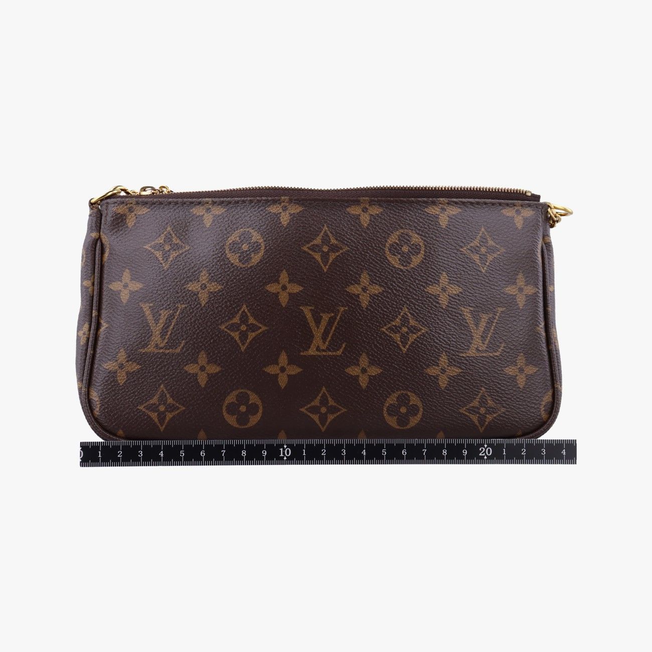 ルイヴィトンLouis Vuittonミュルティポシェットアクセソワール マロン×ローズ クレール モノグラムキャンバス M44840 TA3250 TA3260