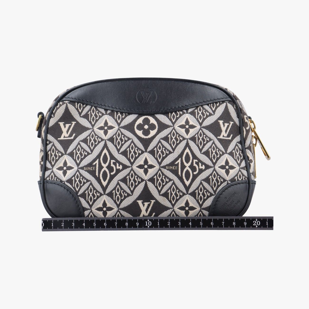 ルイヴィトンLouis Vuittonドーヴィル MINI ノワール×グレー ジャガード M57205 PL3290