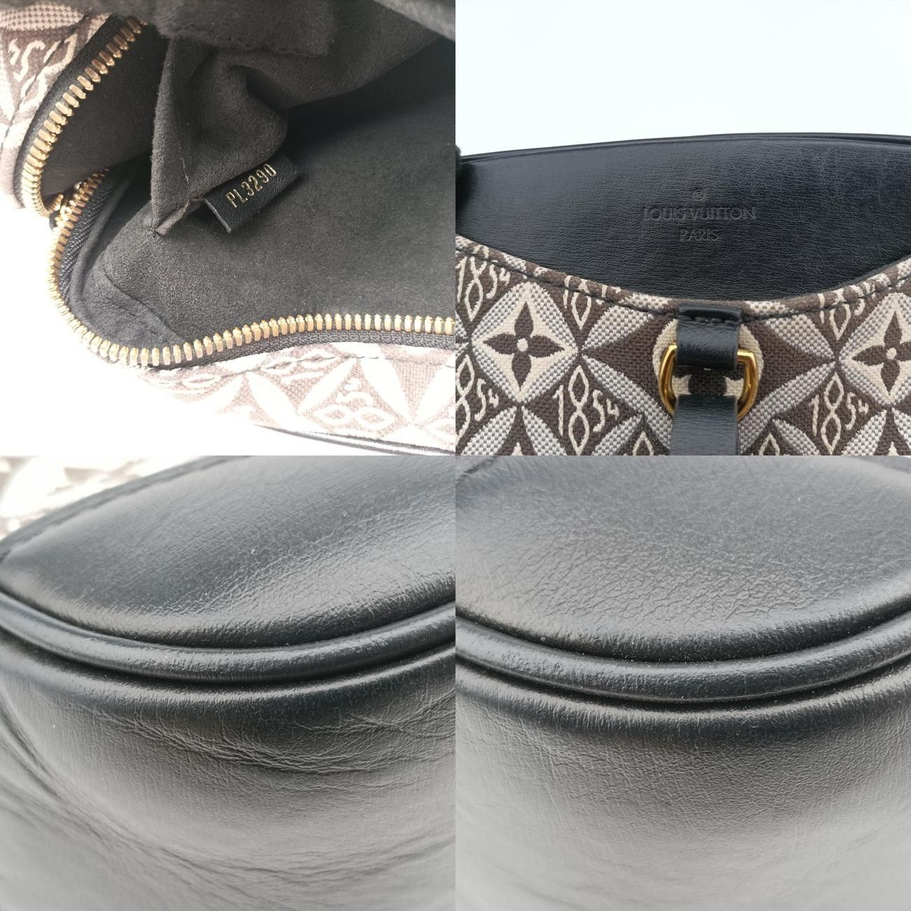  ルイヴィトンLouis Vuittonドーヴィル MINI ノワール×グレー ジャガード M 57205 PL 3290 メッセンジャーバッグ ショルダーバッグ