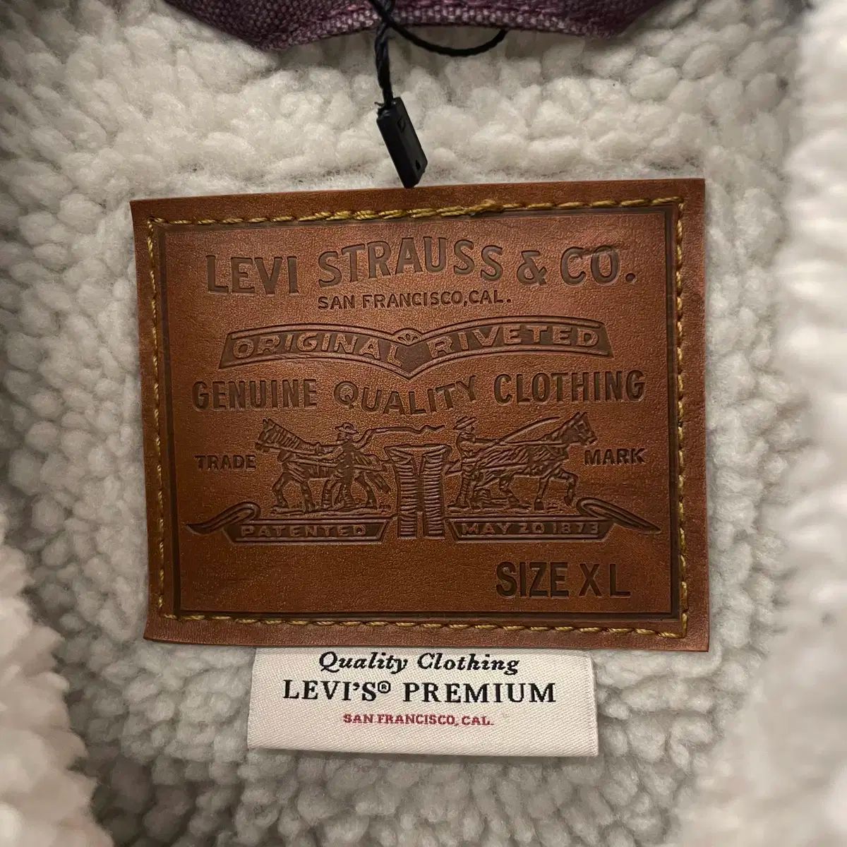 リーバイス タイプ2シェルパデニムトラッカージャケット