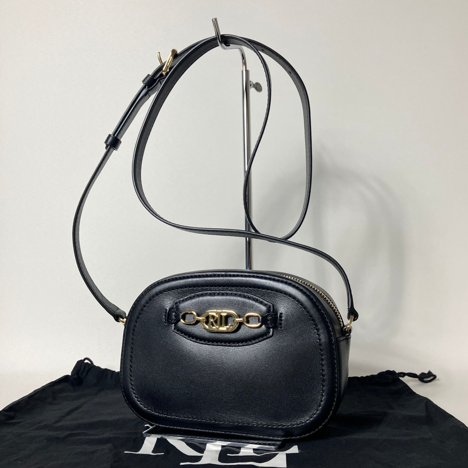 2510-281｜極美品｜ローレンラルフローレン ショルダーバッグ ブラック 
