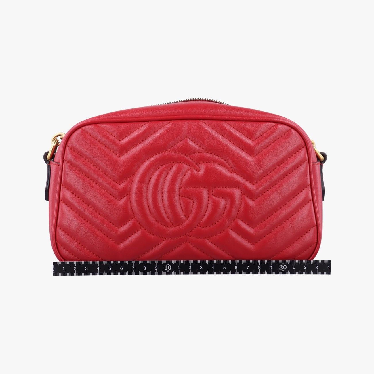 グッチGucciGGマーモント レッド レザー 447632 I030356521